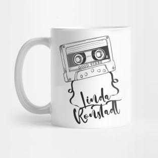 Good Vibes Linda Ronstadt // Retro Ribbon Cassette Mug